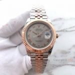 (EW) Replica Rolex Datejust II 2-Tone Rose gold Jubilee Grey Roman Dial Watch ETA3255